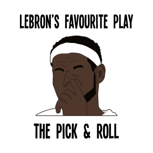 Funny NBA Meme - Lebron Digs His Nose - Pick & Roll Meme T-Shirt