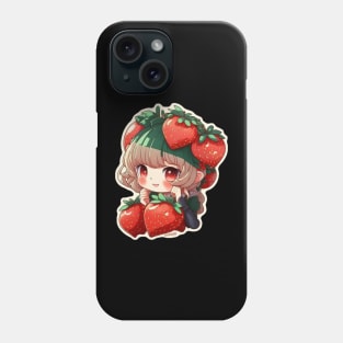 Strawberry Anime Girl Phone Case