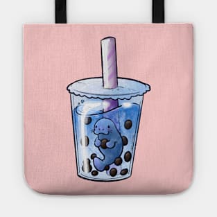 Cute Boba Manatee Tote