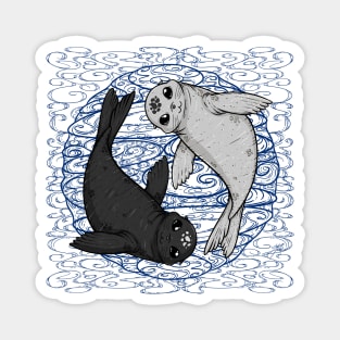 Yin and Yang Seal Magnet