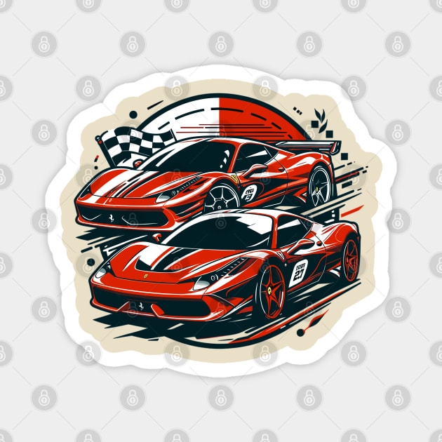 Ferrari 458 Magnet by Vehicles-Art