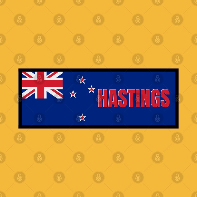 Hastings City in New Zealand Flag by aybe7elf