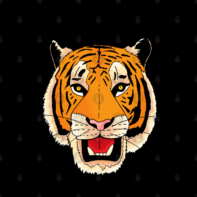 The tiger's roar by Swadeillustrations