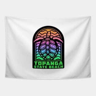 Topanga State Beach California Sea Turtle Park Tapestry