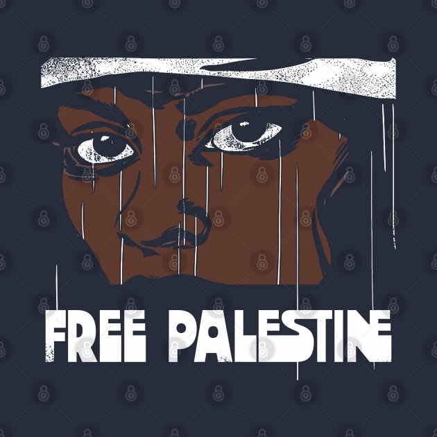 Free Palestine / Retro Style Design by DankFutura