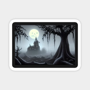 Landscape in the moonlight Magnet