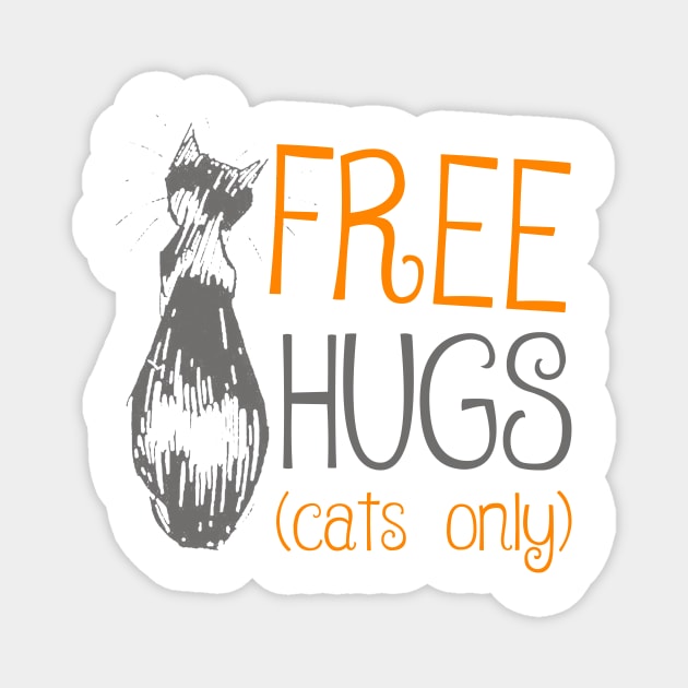 Free Hugs For Cats Magnet by Korry