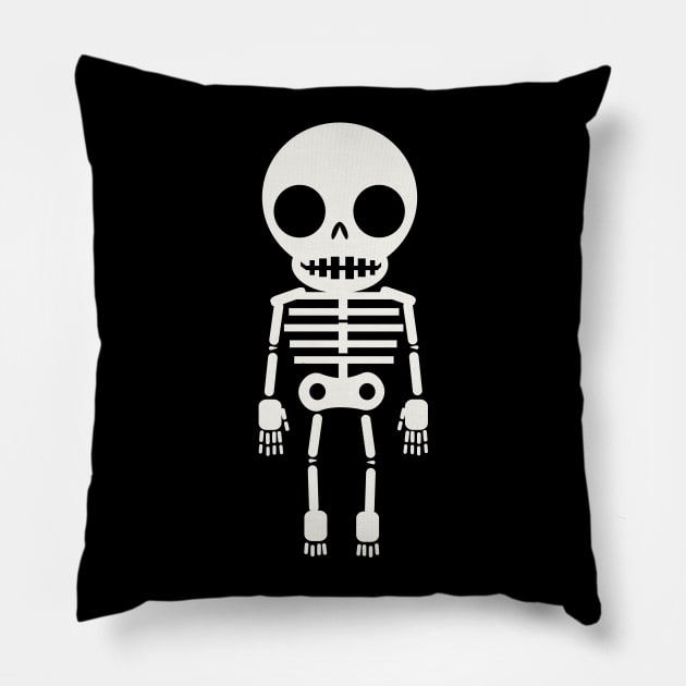 Simple Skeleton Pillow by wotto