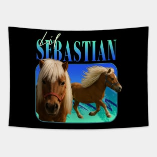 Retro Sunset Series  - Lil' Sebastian: Hooves of Legend Tapestry