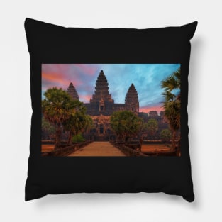 Angkor Wat Sunset Pillow