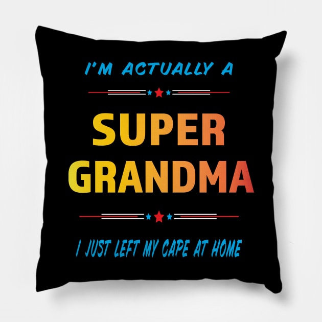 Super Grandma Pillow by Shawnsonart