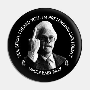 BABY BILLY MEME WHITE Pin