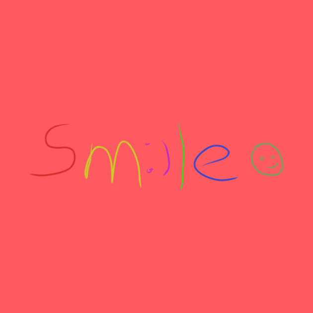 Smile, smiley handwrite positive colorful by VISUALIZED INSPIRATION