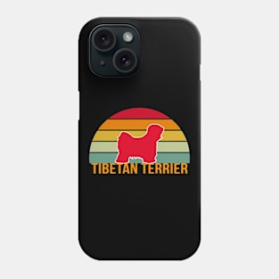 Tibetan Terrier Vintage Silhouette Phone Case