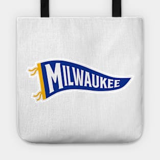 Milwaukee Pennant White Tote