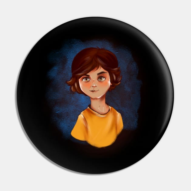 Young Boy Pin by Umranaskin