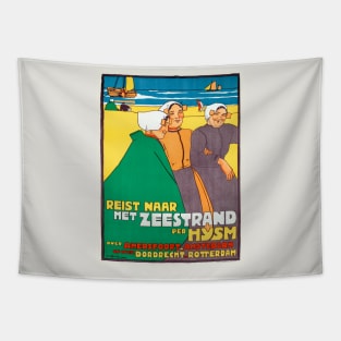 Reist Naar Het Zeestrand Netherlands Vintage Wall Art Tapestry