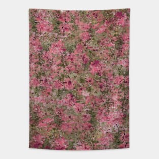 Pink Splattered Rose Garden Tapestry