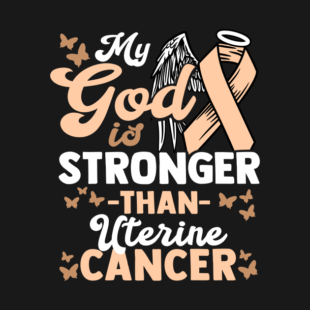 My God is stronger than Uterine Cancer - Awareness by biNutz