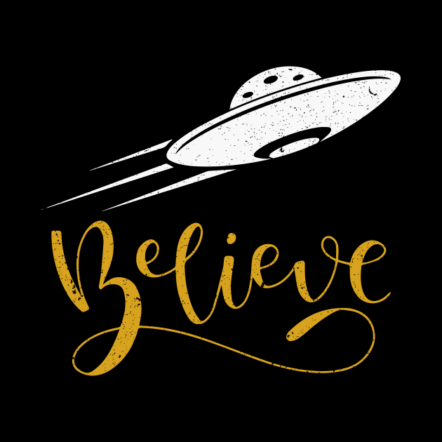 Vintage Alien UFO Hunter, I Want To Believe, UFO, Believe Dat UFO, Believe in Aliens, Gift for Ufo Fans Ha-C28-7-8 by FatTize