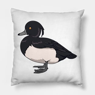 Drawing of a tufted duck Pillow