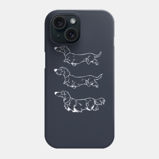 Teckels (white) Phone Case