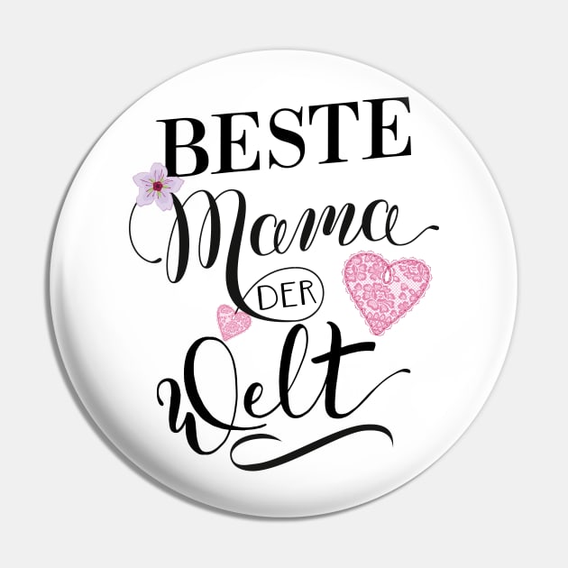 Beste Mama Pin by CalliLetters