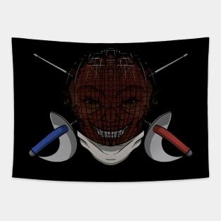 Fencing Devil (no caption) Tapestry