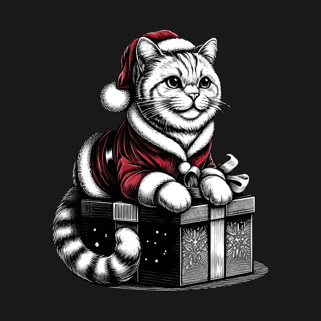 Christmas cat by Rizstor