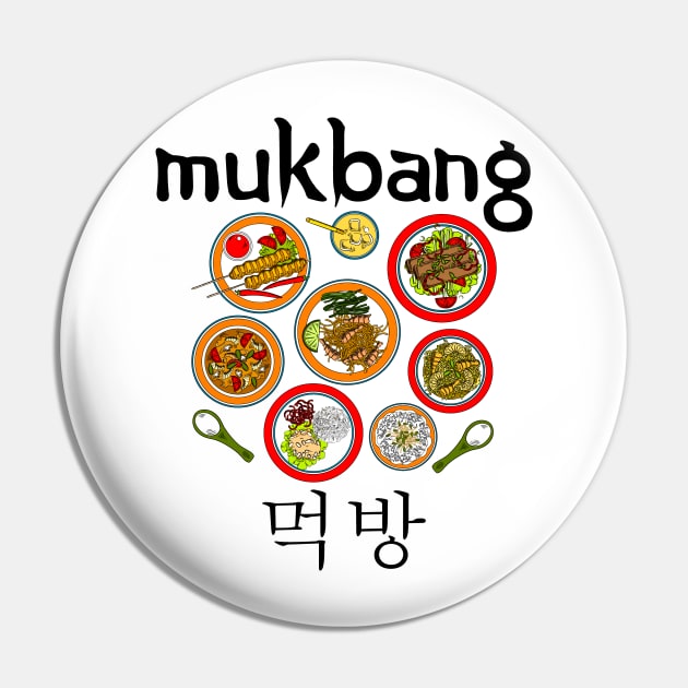 Mukbang KPop Fan Korean Pop Foodie Gift Pin by CoolFoodiesMerch