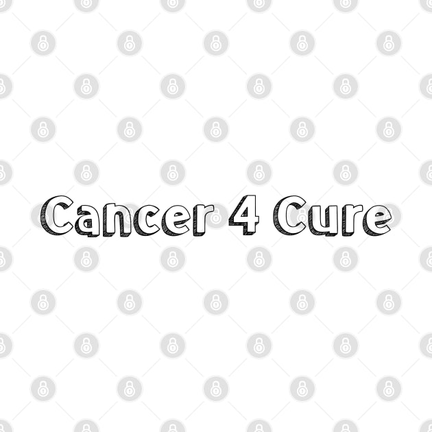 Cancer 4 Cure // Typography Design by Aqumoet