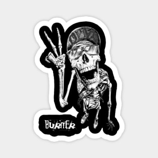 obey skull Burner Magnet