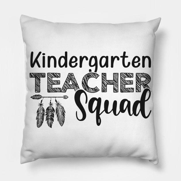 Kindergarten Teacher Squad Pillow by KC Happy Shop