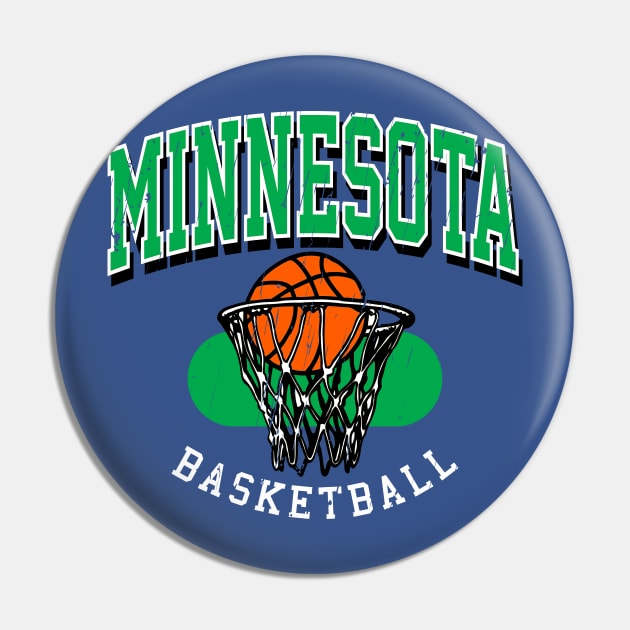 Vintage Minnesota Basketball Pin by funandgames