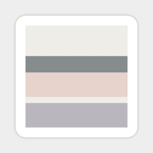 A splendid mixture of Very Light Pink, Grey, Silver and Light Grey stripes. Magnet