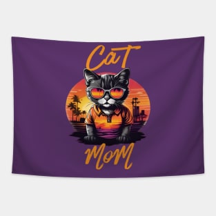 Cool Cat With Sunglasses Summer Sun Pet Lover Tapestry