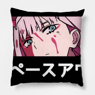 Darling in the Franxx  Zero Two Color Anime Manga Girl Text Pillow