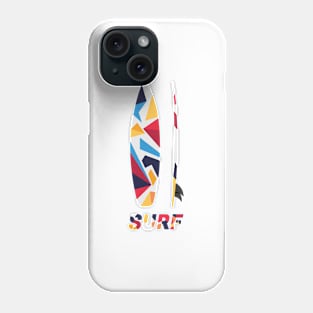 Surfing colorful board Phone Case