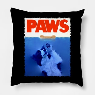 Border Beauty Collie PAWS, Urban Canine Couture Tee Triumphs Pillow