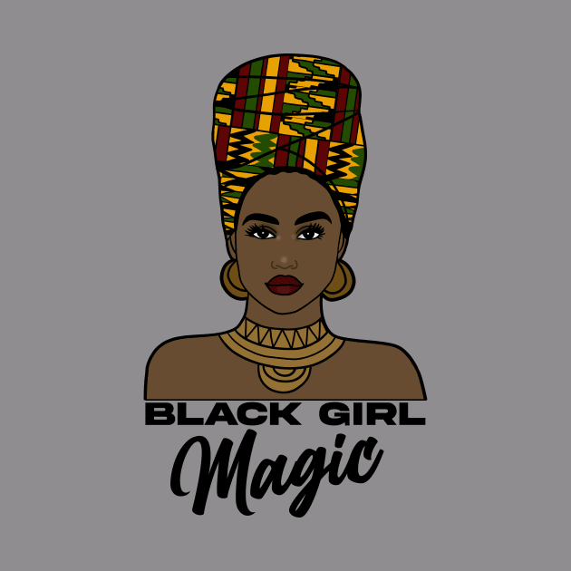 Black Girl Magic Black Queen Black Black History Month Gift by JackLord Designs 