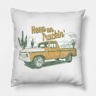 Keep On Trucking, Classic Pickup , F-150, F150, Pick up truck, Vintage pickup Pillow