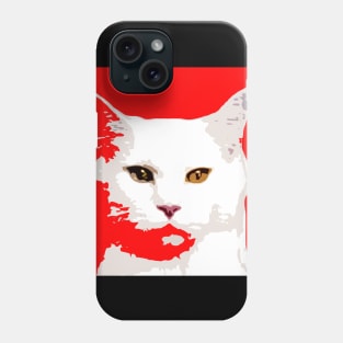 white cat Phone Case