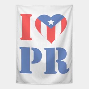 Puerto Rico Love Boricua Flag Heart Tapestry