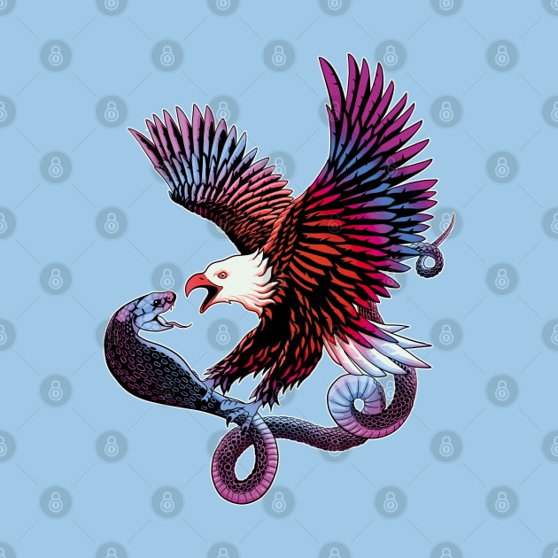 Eagle and Snake Graphic Design by TMBTM