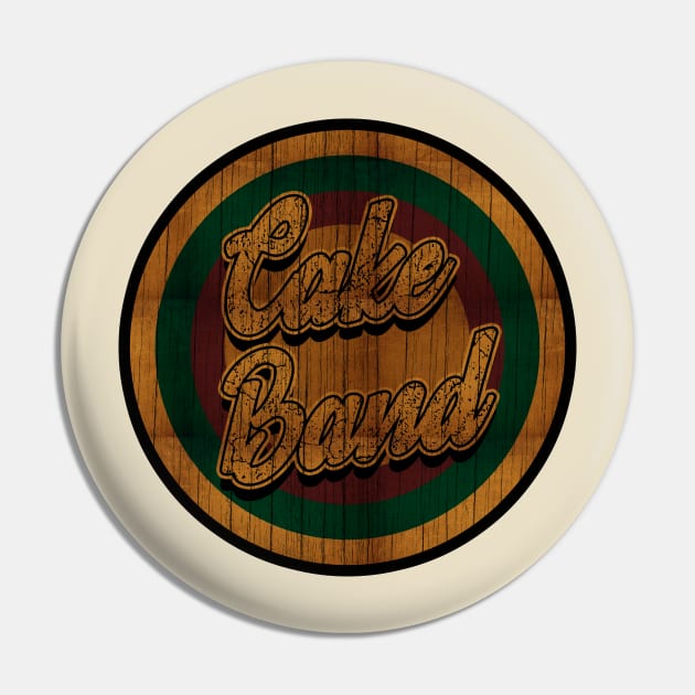 Circle Retro Cake Band Pin by Electric Tone