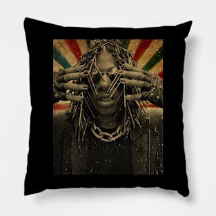 Teezo - Photo Vintage Retro Look Fan Design Pillow