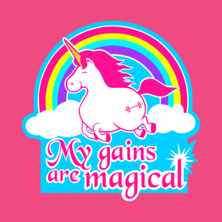 Unicorn fitness, gym girl, fitness girl, barbell unicorn T-Shirt