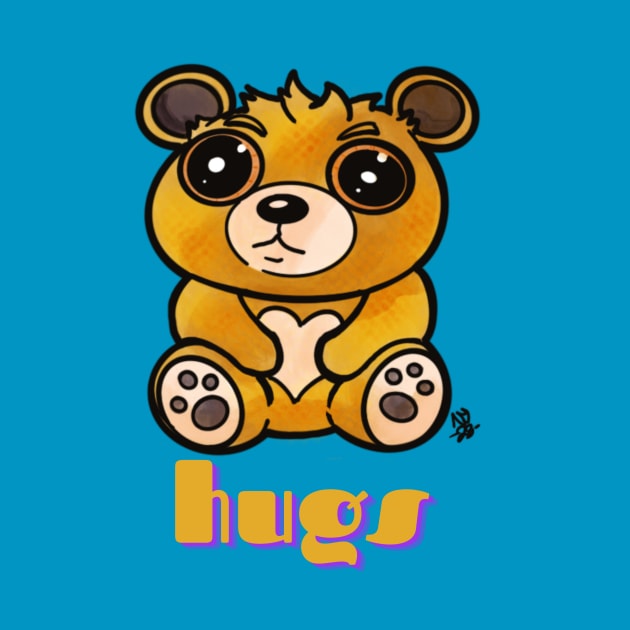 Kawaii Teddy Bear -  Hugs by Alt World Studios