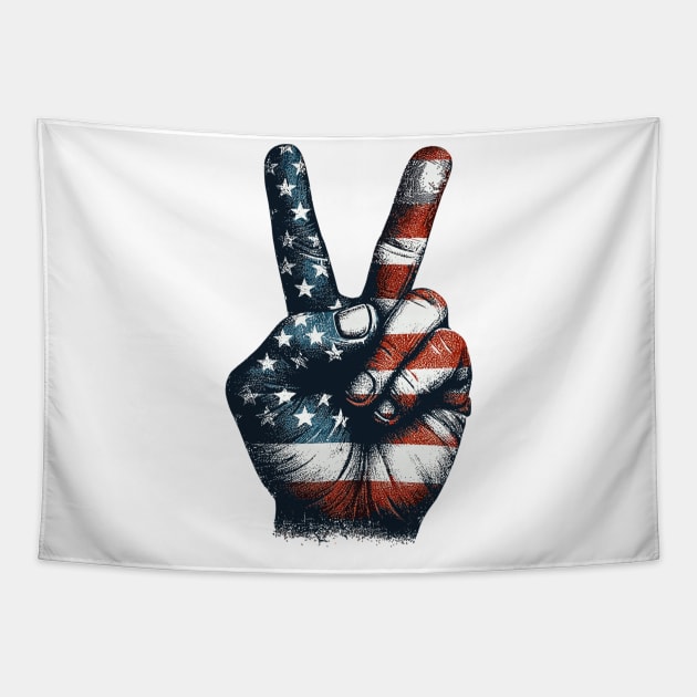 USA Flag Tapestry by Vehicles-Art