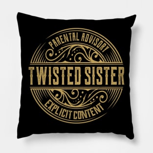 Twisted Sister Vintage Ornament Pillow